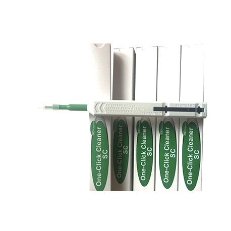 Limpiador tipo pluma de un solo click de 2.5mm para conectores tipo SC/ST y FC.