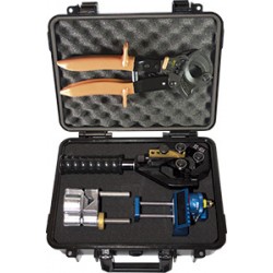 Kit de herramientas universal para preparar puntas de cables XLP o XLPE.