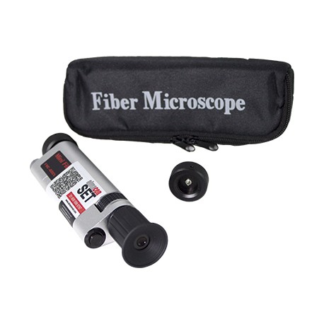 Microscopio para fibra óptica para inspección de férulas en conectores ST/SC/FC/LC/MU de 400X.